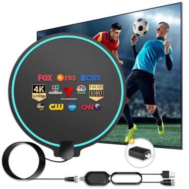 Imagem de Antena HDTV Lsnisni Digital de longo alcance 380 milhas interna 4K