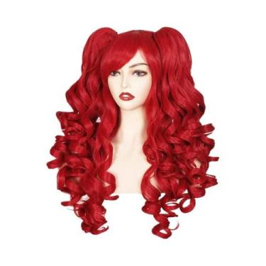 Imagem de Peruca Sintética Longa E Cacheada Para Mulheres HAIRJOY Para Festa À F