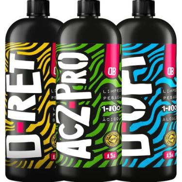 Imagem de Kit limpeza pesada d ret limpeza de pneus ac2 pro removedor de residuo