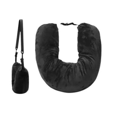 Imagem de Almofada De Pescoço Portátil E Recheável Para Viagem, Almofada De Pesc