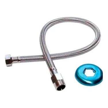 Imagem de Engate Flexivel Rabicho Inox Tracado 30Cm Macho X Femea 1/2