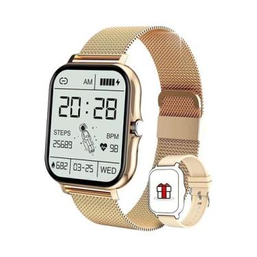 Imagem de Relógio Inteligente Com Chamada Bluetooth Monitor De Saúde Lembrete 24