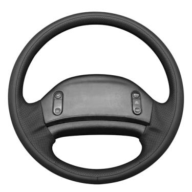 Imagem de MEWANT Capa de volante para Ford F150/F250/F350/Bronco 1992-1996 couro costurado à mão para volante versão 3D