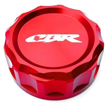 Imagem de Tampa de óleo do reservatório de fluido de freio traseiro da motocicleta compatível com CBR1000RR CBR600RR CBR900RR 929RR 954RR CBR1100XX CBR 600RR 1000RR (CBR Vermelho)