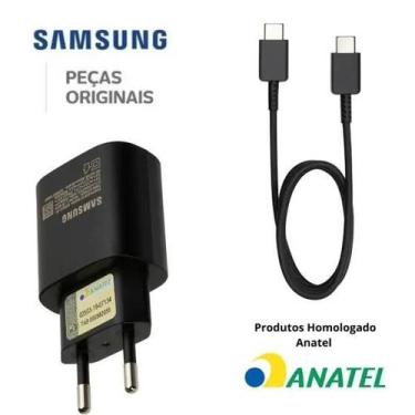 Imagem de Carregador Super Fast Charging 25W Original Samsung Preto Cabo
