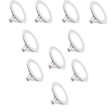 Imagem de Plafon de luz de painel LED 12W branco frio 17cm de diâmetro