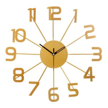 Imagem de Relógio de parede Creative Modern de 15 cm Metal Silent Non-Ticking