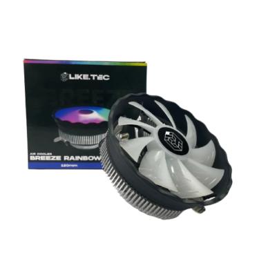 Imagem de Air Cooler Universal 120mm Led Rainbow Liketec Breeze Intel / amd
