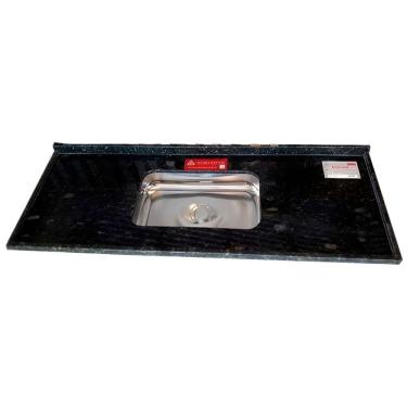 Imagem de Pia De Granito Verde Ubatuba 1,5 Metro - La Pia Granito Verde Ubatuba 1,50m Lg