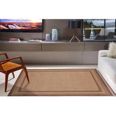Imagem de Tapete Sala Quarto Econature Moldura 1,50 X 2,00 Marrom 70