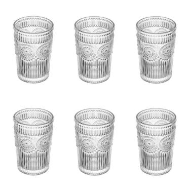 Imagem de Conjunto De Copos De Vidro Para água 6 Peças 380 Ml Mandala Wolff