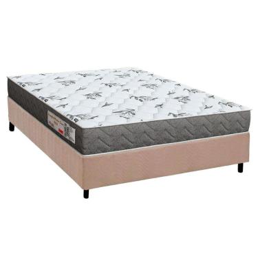 Imagem de Conjunto Box Viúva: Colchão Espuma Orthoflex D33 Comfortpedic Line Black + Base Crc Suede Clean(128x188)