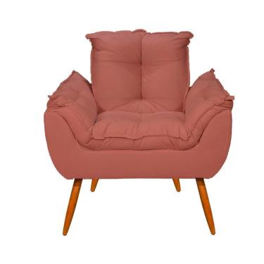 Imagem de Poltrona Opala Cadeira Decorativa Balaqui Decor Rosa