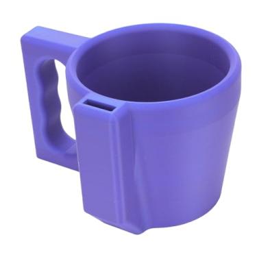 Imagem de Mangas de sorvete reutilizáveis ​​de wohpnle, suporte de cerveja com sorvete ABS com manga de copo isolada à prova de vazamento impressa em 3D para sobremesas congeladas de iogurte (roxo)