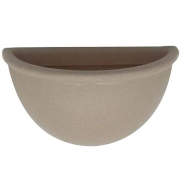 Imagem de Vaso de Parede Liso (34x20cm) Cor Granito Areia VASART