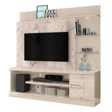Imagem de Estante Home Theater Alan Calacata Off White Para Tv Até 55 - Madetec Calacata Off White