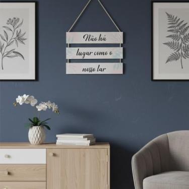 Imagem de Placas Decorativas com Estilo Moderno para Decoração de Parede Arte com Frase Motivacional para Sala e Lar