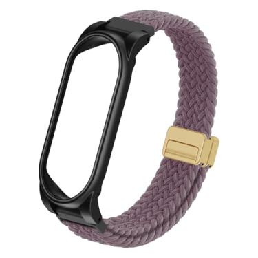 Imagem de Pulseira trançada ajustável compatível com gravador de voz AI Plaud NotePin, pulseira respirável macia e usável com fivela magnética e capa de policarbonato, acessórios para gravador de voz Ai Plaud