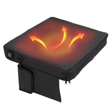 Imagem de Jectse Almofada de Assento Aquecida, Almofada de Cadeira de Aquecimento USB Portátil Com 3 Configurações de Calor para Pesca de Acampamento Ao Ar Livre No Estádio