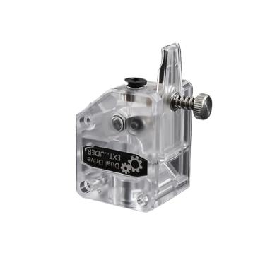 Imagem de Peças para impressora 3D: Extrusora MK8 clone, extrusora de acionamento duplo, upgrade Bowden Direct, filamento de 1,75 mm para CR10 e Ender 3 Pro.(Transparent Extruder)