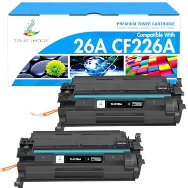 Imagem de Cartucho de toner compatível com imagem verdadeira de substituição para HP 26A CF226A 26X CF226X Laserjet Pro M402n M402dn M426 M402d M402dw Laser Jet MFP M426fdw M426fdn M402 M426dw Tinta para impressora (preto, 2 unidades)