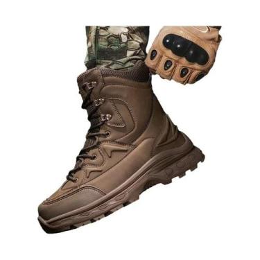 Imagem de Botas De Couro Impermeáveis Masculinas 2024, Calçados De Segurança Par