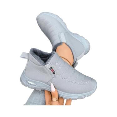 Imagem de Botas De Cano Curto Femininas De Algodão Casuais Para Outono E Inverno