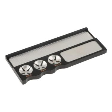 Imagem de YIJU Ferramenta de reparo de ponta de taco de bilhar, polidora profissional 4 em 1 em aço inoxidável para moldar e dar forma à ponta do taco de sinuca.