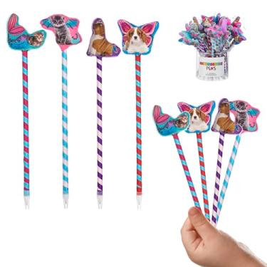 Imagem de EXPRESSIONS 36 peças Canister Canetas de pelúcia – Canetas de animais de estimação, novidade de animais peculiares para crianças, material escolar, lembrancinhas de festa e presentes