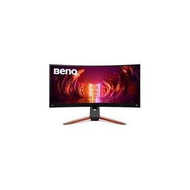 Imagem de Monitor Gamer Curvo BenQ Mobiuz 34", WQHD, 144Hz, 1ms, FreeSync Pro, HDRi, DisplayPort, HDMI e USB, Altura Ajustável, Som Integrado - EX3410R