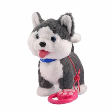 Imagem de Cão Robô - Kit de Pet Robótico Interativo com Controle Remoto e Música | Cães de Brinquedo Realistas que Andam e Ladram - Para Meninos Meninas Família Brincar em Interior Presente Natal Aniversário