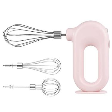 Imagem de Batedor de Ovos Elétrico Sem Fio Portátil com 4 Base Vertical Potente para Bolo Ovo Creme Whisk Alimentos