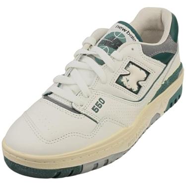Imagem de New Balance Tênis masculino 550, Sal marinho/verde pântano/cinza sombra, 38