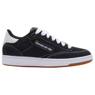 Imagem de Reebok Tênis masculino de cano baixo, Preto lavado, preto e branco, 12.5 Women/11 Men