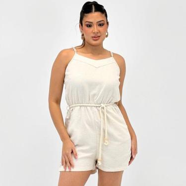 Imagem de Macaquinho Tanise Alça em Tecido Feminino-Feminino