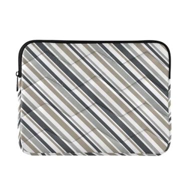 Imagem de Bolsa feminina cinza bege diagonal, capa protetora à prova de choque, capas para laptop de 15,6 polegadas