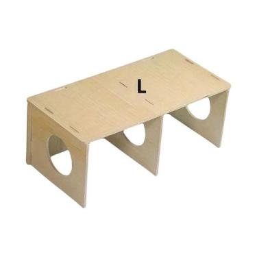 Imagem de Casa De Madeira Sólida Para Hamster Esquilo Acessórios De Gaiola Para 