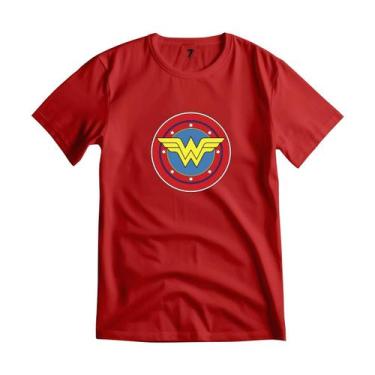 Imagem de Camiseta Mulher Maravilha Malha 100% Algodão Premium - Sete Sete, PP, 