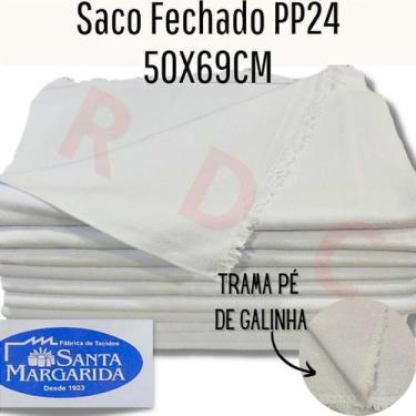 Imagem de Saco Fechado Alvejado Pé de Galinha PP24 50cm x 70cm - Santa Margarida