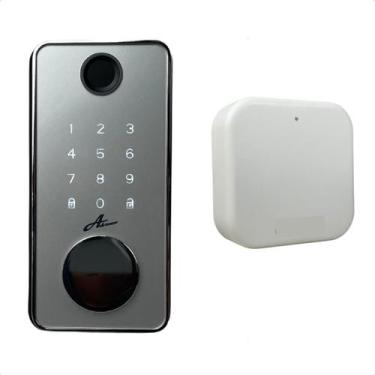 Imagem de Fechadura Advance 8600A Cinza Com Hub Segurança Smart - Smart Magenta