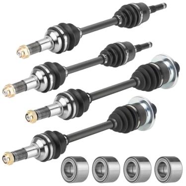 Imagem de Eixo dianteiro traseiro CV com rolamento de roda para Yamaha Grizzly 660 4x4 2003 2004 2005 2006 2007 2008 eixos e rolamentos ATV - conjunto completo