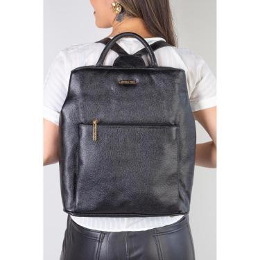 Imagem de Mochila bolsa slim couro liso antifurto Lavínia-Feminino