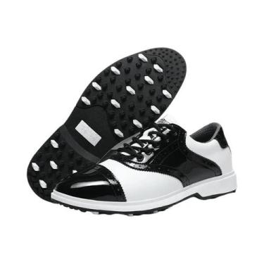 Imagem de Sapatos De Golfe Masculinos Leves, Impermeáveis E Antiderrapantes, Con