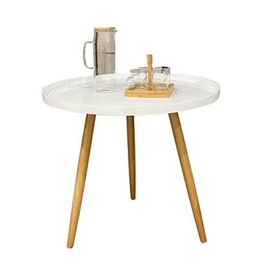 Imagem de Mesa de mesa branca pequena mesa de canto redonda mesa de centro descanso mesa de centro mesa de escritório mesa de centro mesas de canto