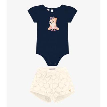 Imagem de Conjunto Infantil Body com Shorts Trick Nick Azul Marinho, 2, Azul Mar