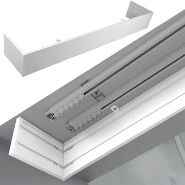 Imagem de Cortinas decorativas para janelas grandes, painéis divisórias de 6 m, revestimento elegante para sala de estar, sem necessidade de trilhas, soluções versáteis para decoração de casa