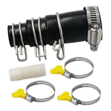 Imagem de Kit de conector de máquina de lavar louça, adaptador de mangueira de drenagem de lava-louças compatível com trituradores de lixo, inclui conector de entrada e braçadeiras