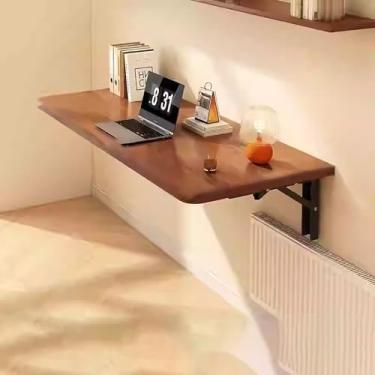 Imagem de Mesa dobrável montada na parede mesa de cozinha mesa de parede dobrável lavanderia mesa de parede dobrável mesa flutuante economia de espaço para sala de jantar estudo cozinha escritórios quartos