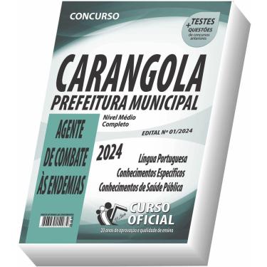 Imagem de Apostila Carangola - Mg - Agente De Combate Às Endemias