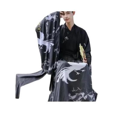 Imagem de Fantasia Vintage Chinesa Hanfu Kimono Para Adultos, Traje De Lutador C